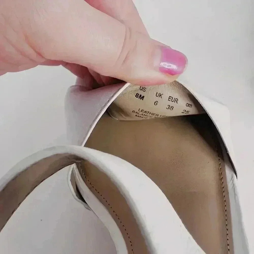 Via Spiga White Leather Wedges Woven Sandal Heels Women's Size 8 - Picture 10 of 12